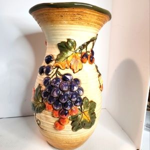 Certified International Tuscany by Pamel Glading large ceramic decorative‎ vase